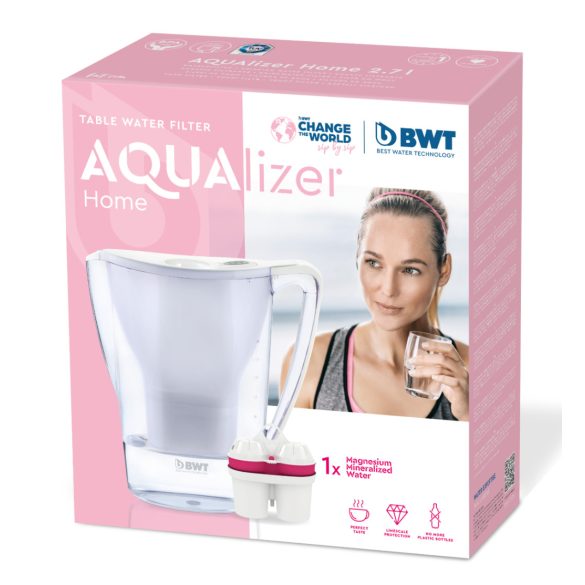 BWT AQUAlizer Home vízszűrő kancsó (2,7 liter, fehér) manuális 