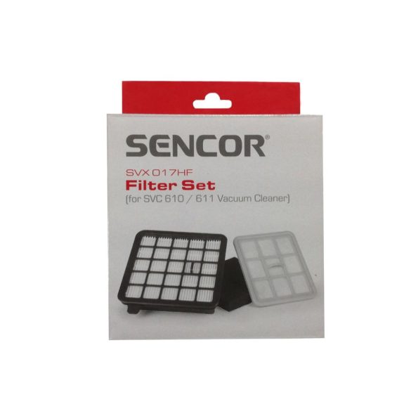 Gyári MOSHATÓ szűrő készlet Sencor SVC 610RD, SVC 611BL és SVC 61x porszívókhoz