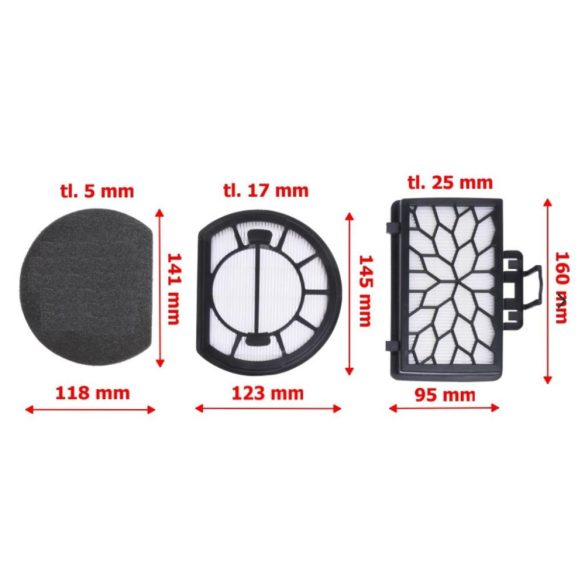 Hepa Filter készlet Electrolux ECC21-2IW / F168 