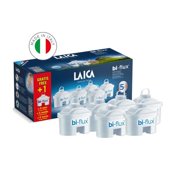 Laica Bi-Flux univerzális laica vízszűrő kancsó szűrőbetét F5+1M,(6db)