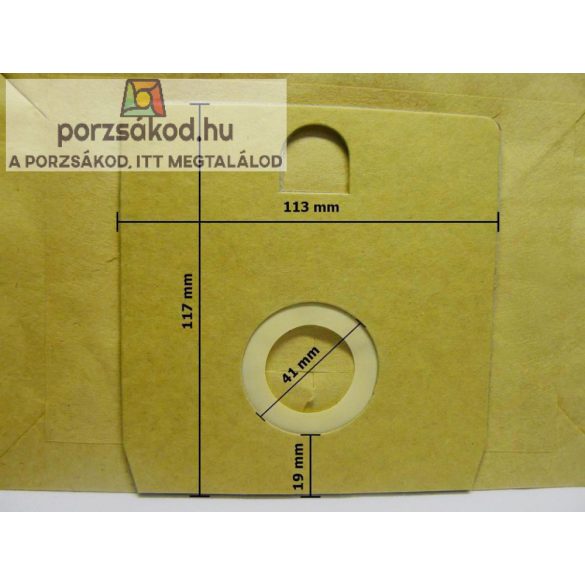 Papír porzsák, 5 darabos kiszerelésben(E20)