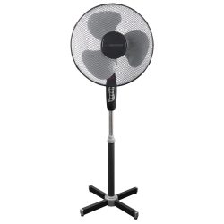   Álló ventilátor – 40 cm átmérő, 3 sebességfokozat, forgatható fej (50 W), fekete /szürke