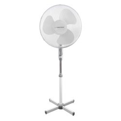   Álló ventilátor – 40 cm átmérő, 3 sebességfokozat, forgatható fej (50 W), fehér