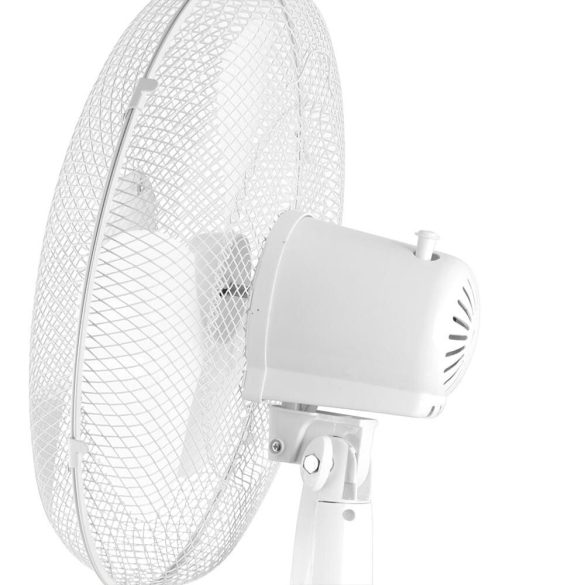 Álló ventilátor – 40 cm átmérő, 3 sebességfokozat, forgatható fej (50 W), fehér