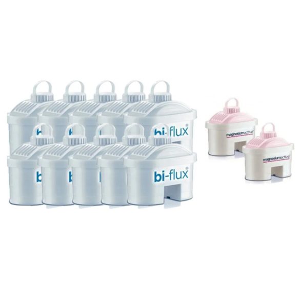 Laica F12SES0 Bi-Flux univerzális vízszűrő Laica kancsóba, 10 db + LAIBF962 magnézium, 2db