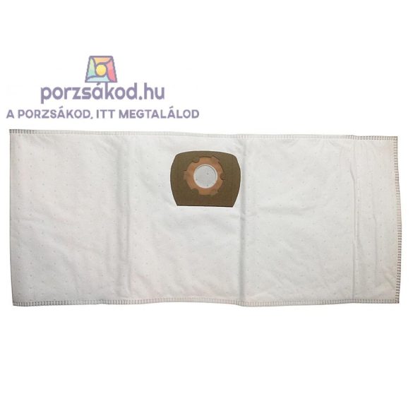 Mikroszűrős porzsák 3 darabos kiszerelésben univerzális, 20 literes porszívókhoz/takarítógépekhez, fekvő változat