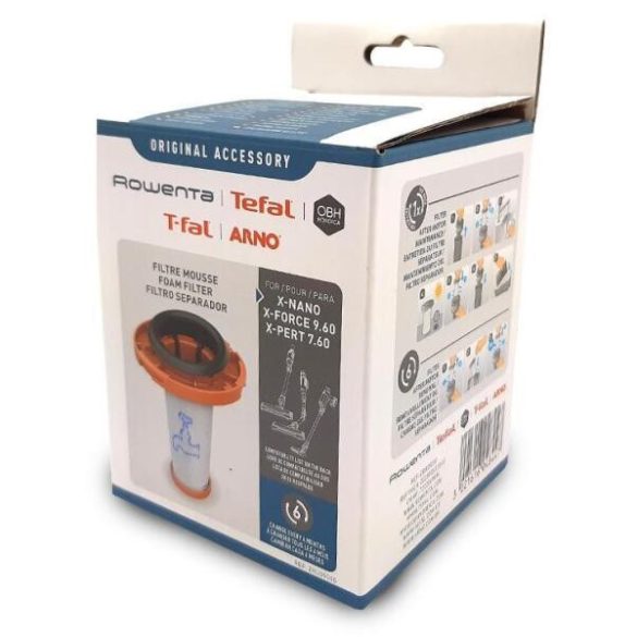 Gyári szűrő ROWENTA X-NANO ESSENTIAL 3V1 kézi porszívókhoz (ZR009010) Részletek a leírásban!